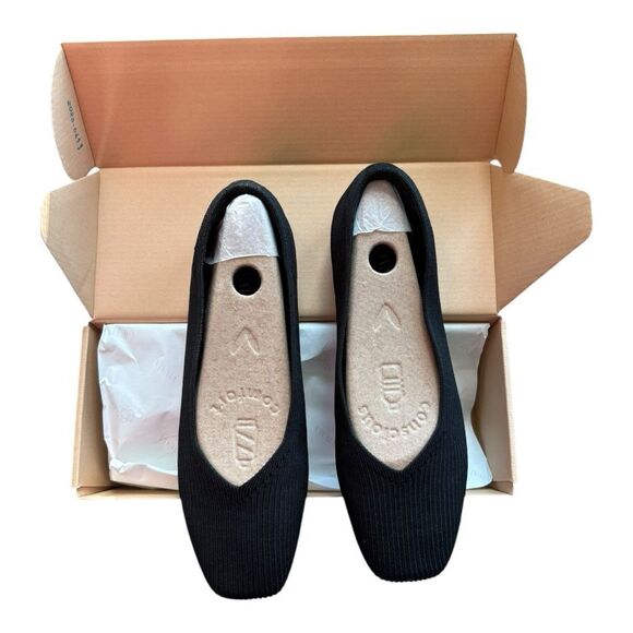 Vivian Margot Cloudwalker Flats Black Size 39 or 8 - Picture 3 of 9